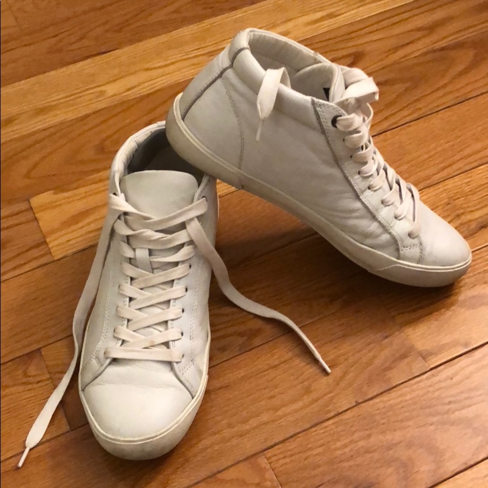 Aldo White mid top men’s sneakers